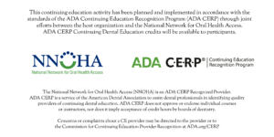 NNOHA ADA CERP Joint Continuing Education Statement and Logos
